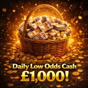 Daily Low Odds Cash - £1,000! #72
